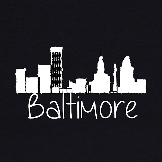 Cityscape of Baltimore, Maryland by DimDom